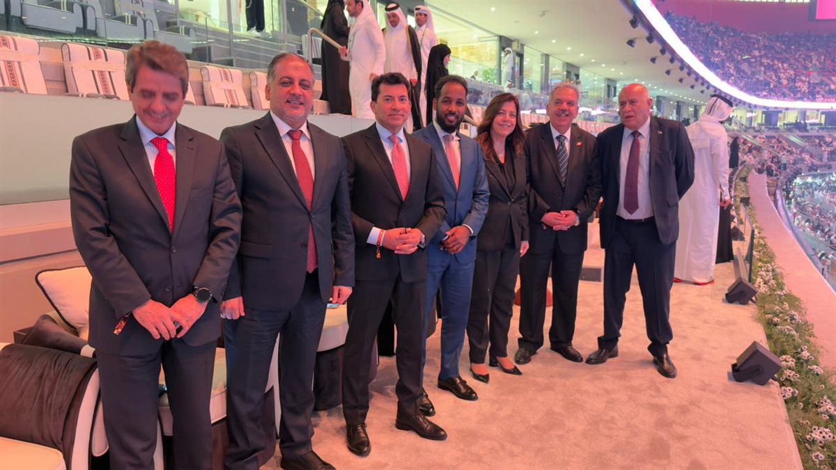 وزير الرياضة في افتتاح كأس العرب (2)