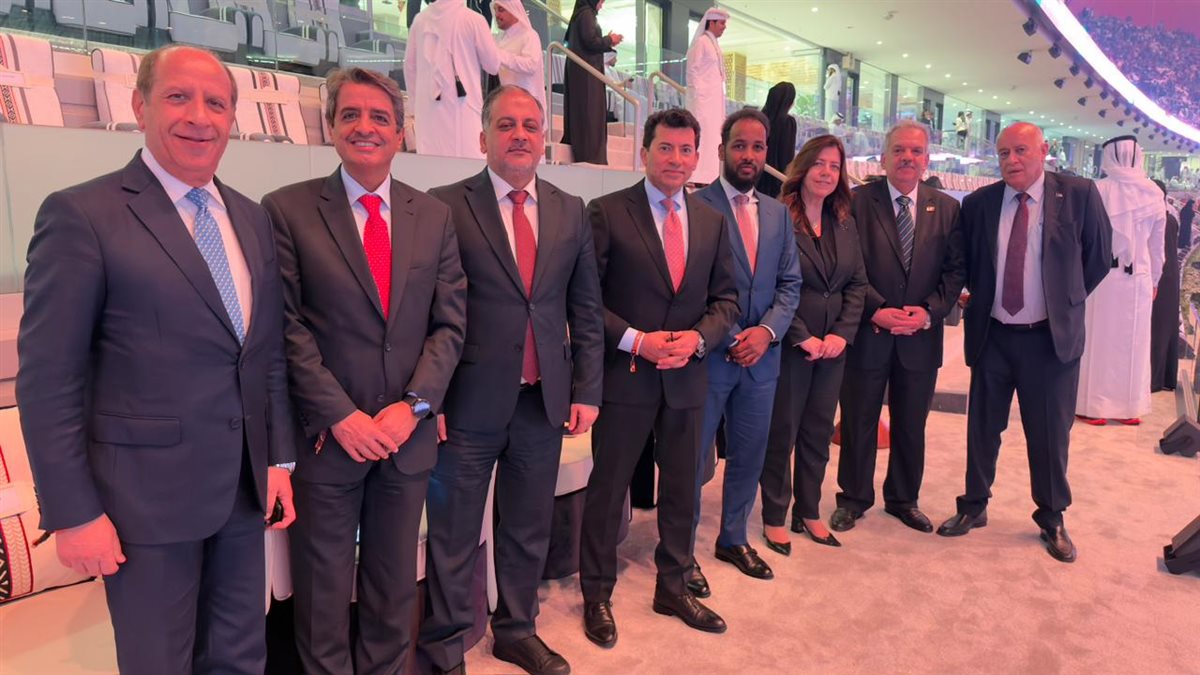 وزير الرياضة في افتتاح كأس العرب (4)