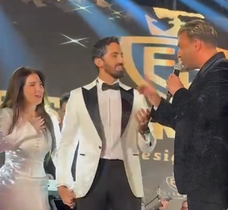 مي عز الدين وزجها أحمد تيمور