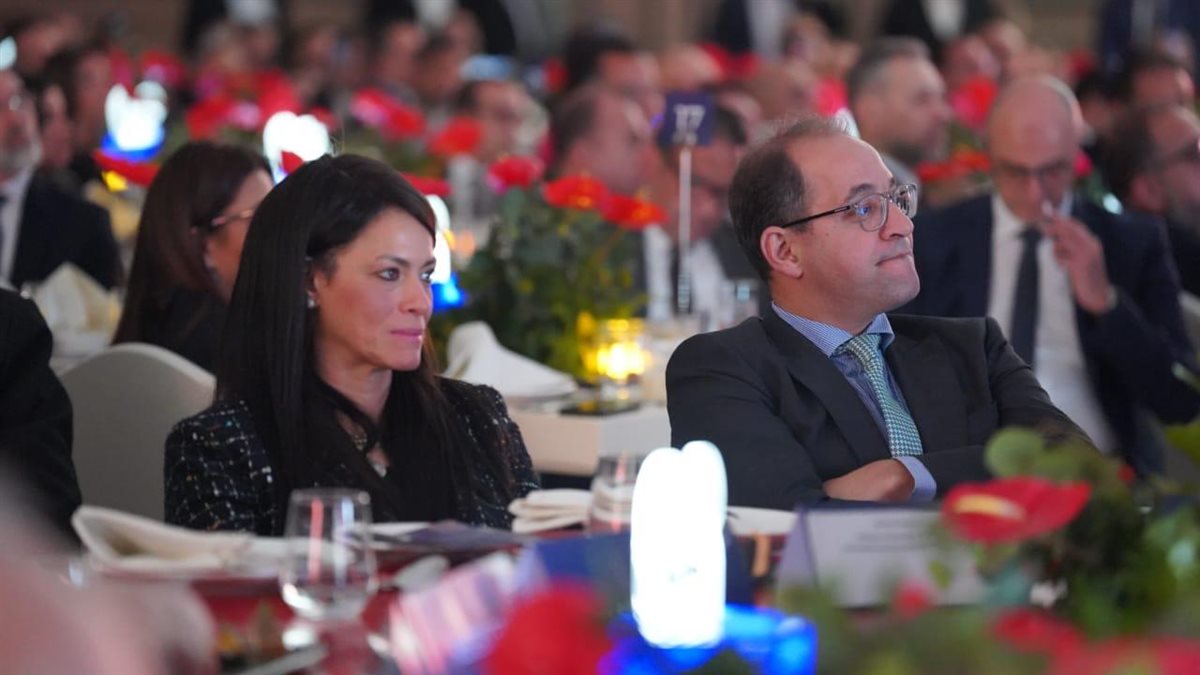 وزير المالية خلال  الاحتفال بمرور 20 عامًا على تأسيس شركة إى. فاينانس