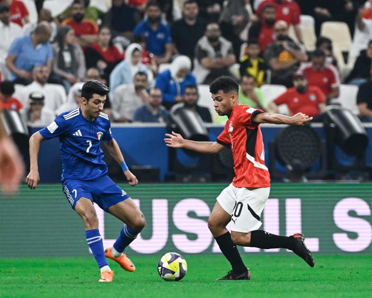 لقطات من مباراة مصر والكويت