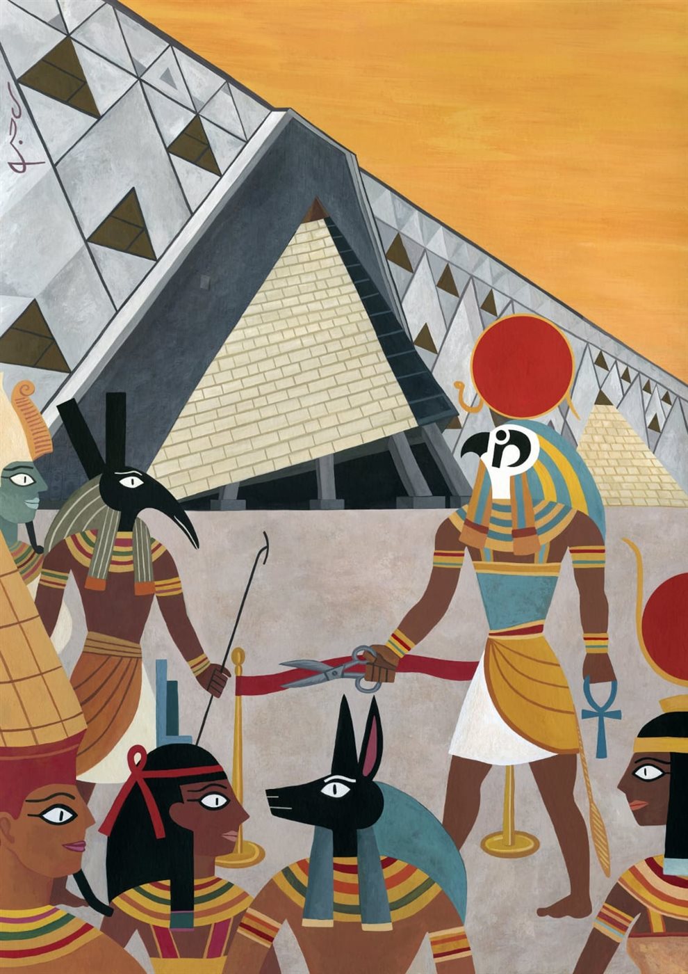 كاريكاتير مشارك في المعرض