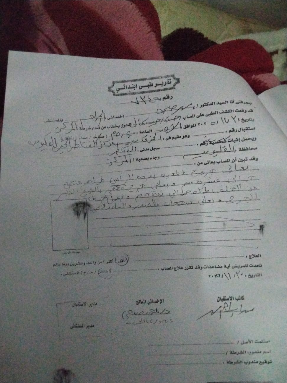 التقارير الطبية في واقعة إصابة أم وأبنائها الثلاثة على يد جيرانهم