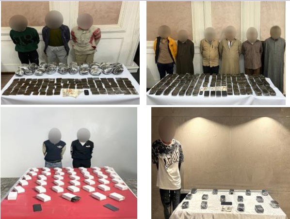 سقوط بؤر إجرامية من متجري المواد المخدرة في المحافظات