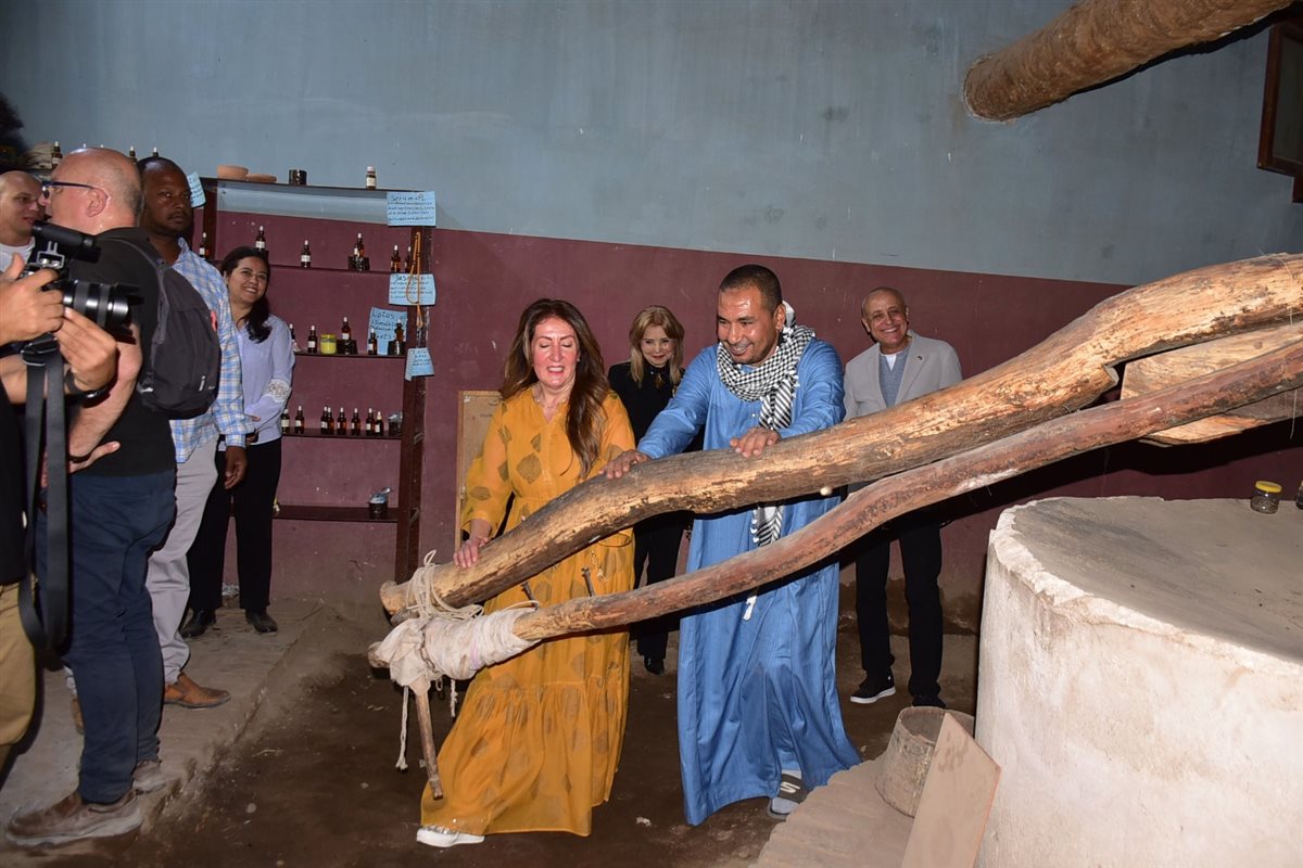 جولة السفيرة الأمريكية ومحافظ الأقصر بإسنا