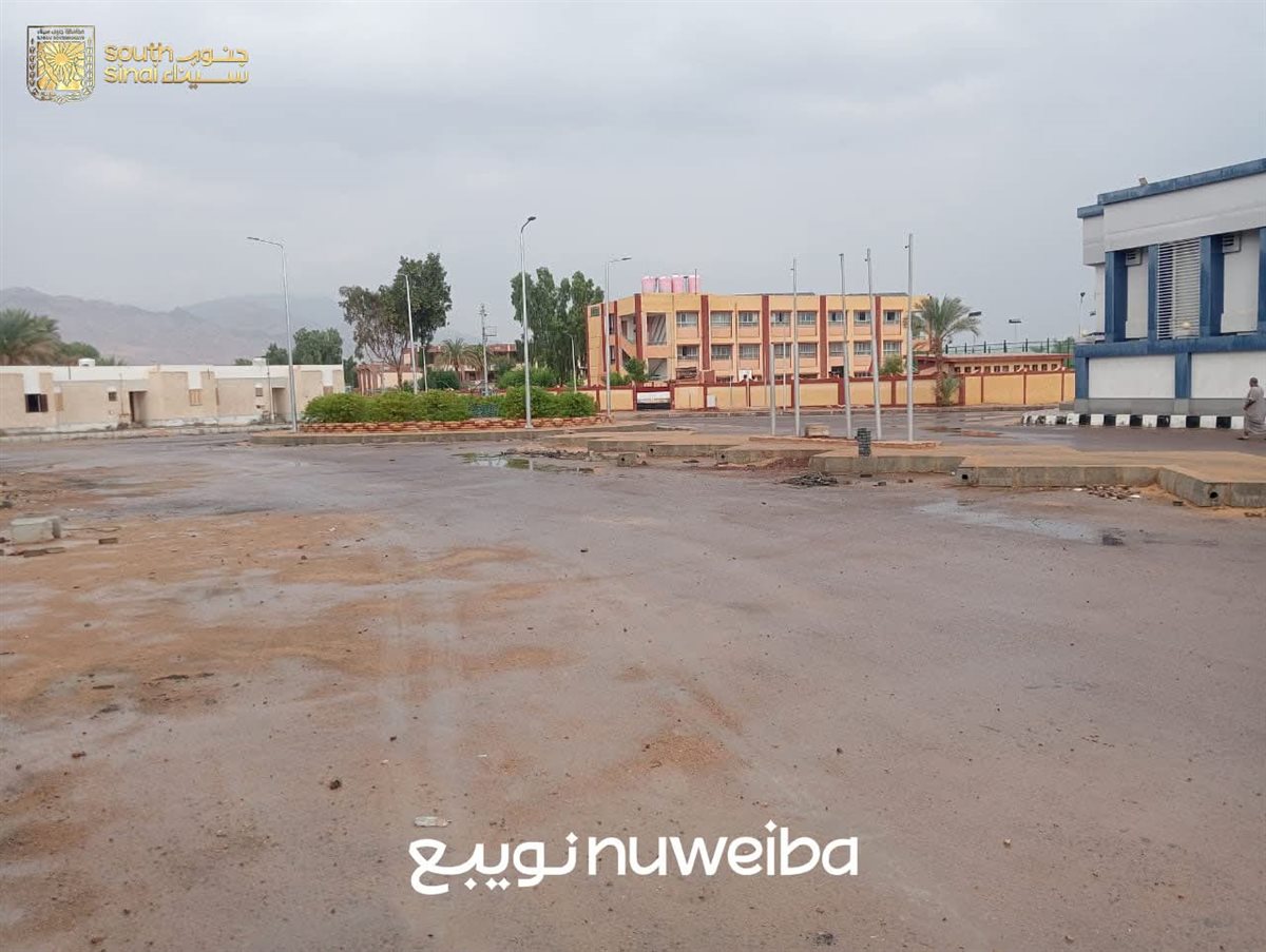سحب مياه الأمطار من خليج العقبة بجنوب سيناء 