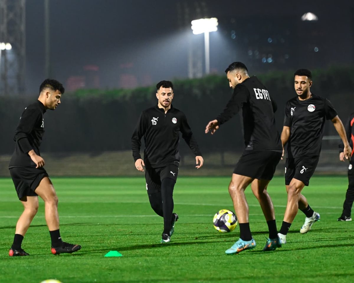 <strong>مران منتخب مصر </strong>