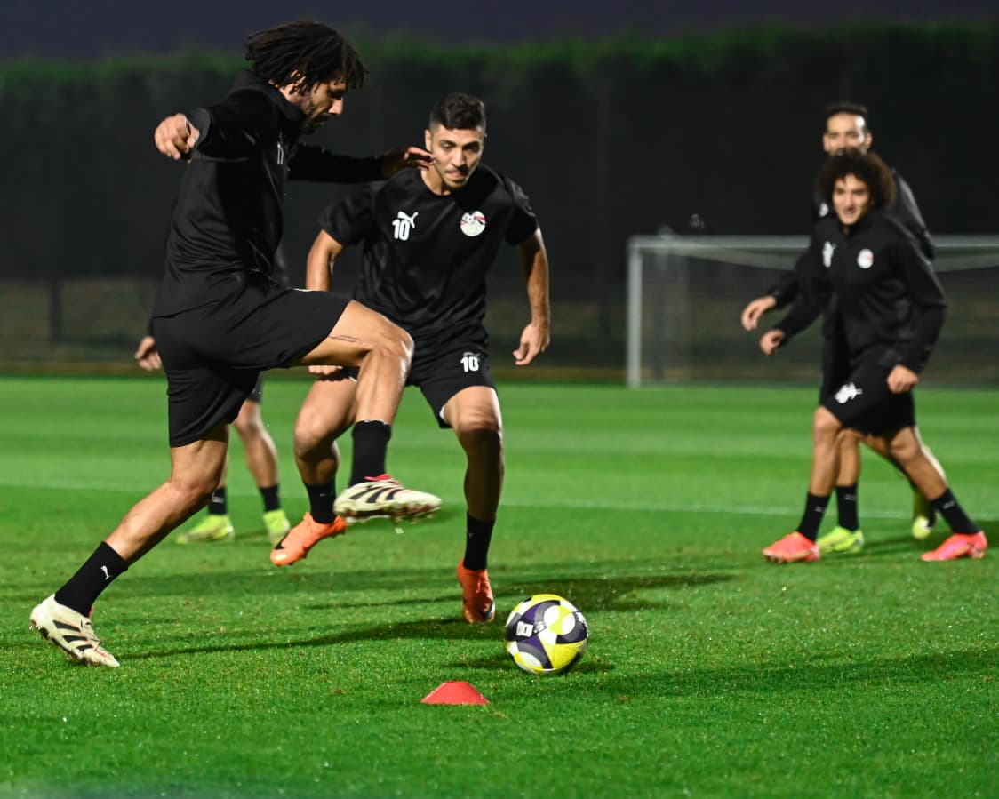 <strong>مران منتخب مصر </strong>