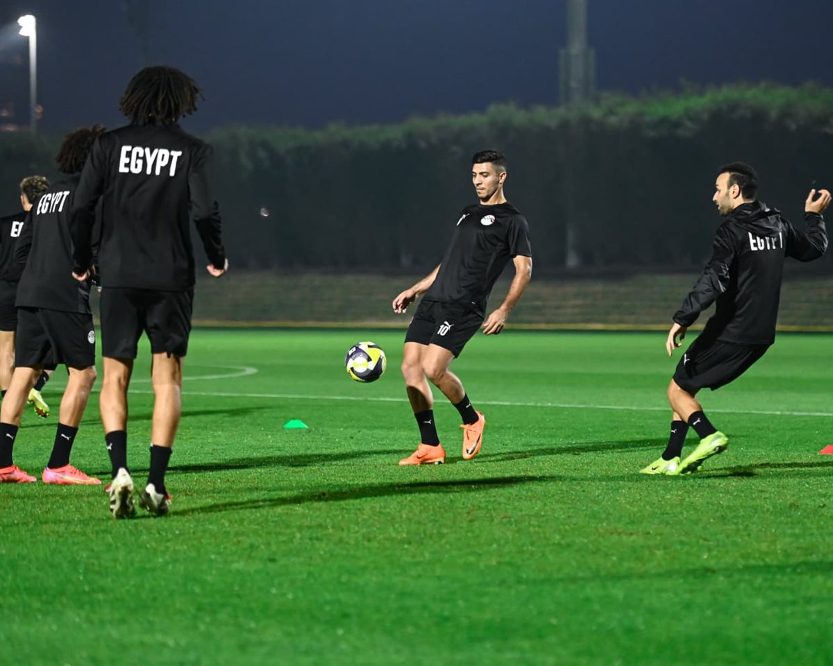 <strong>مران منتخب مصر </strong>