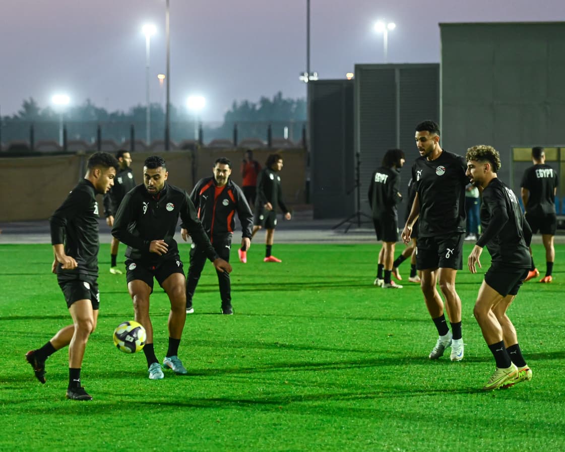 <strong>مران منتخب مصر </strong>