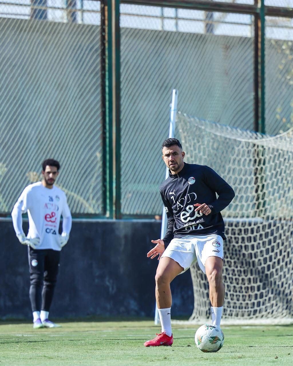 منتخب مصر يخوض تدريب صباحي بمركز المنتخبات الوطنية