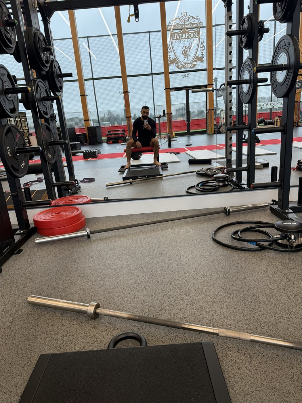 محمد صلاح في الجيم