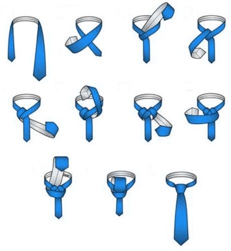 طريقة ربط الكرافتة الرفيعة