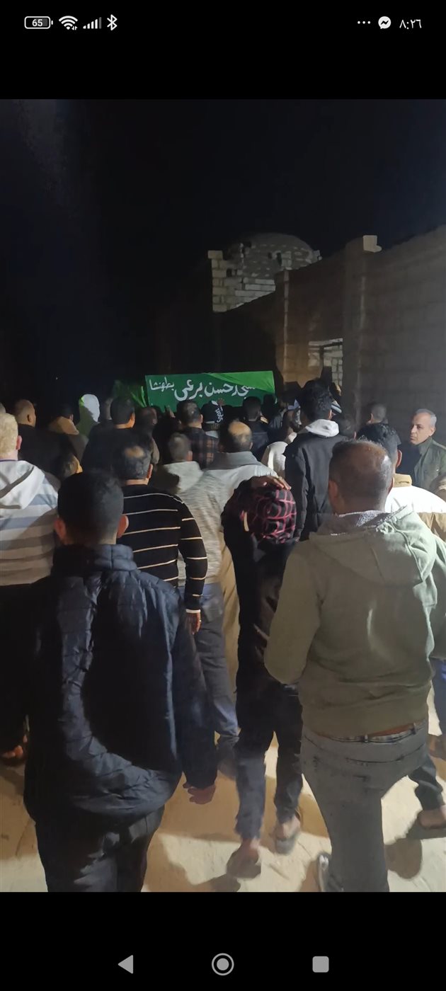 صورة من جنازة الطالبة