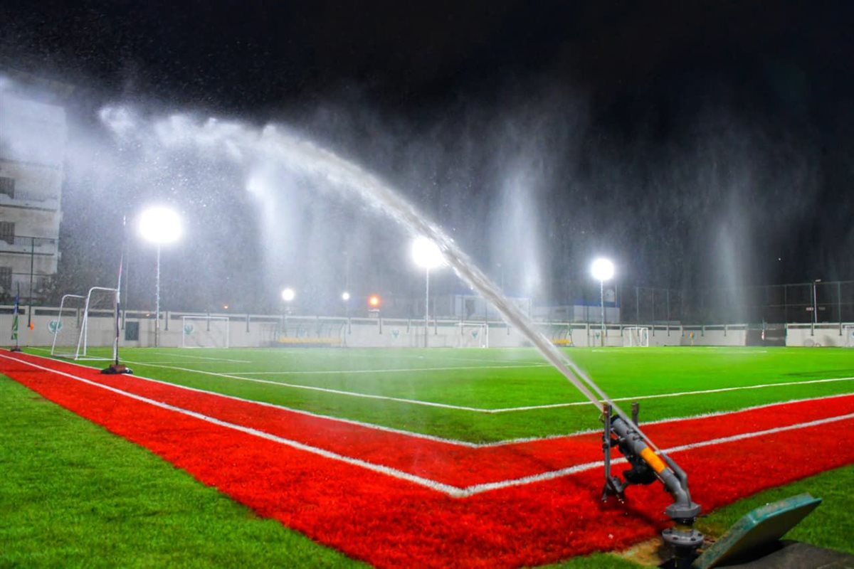 ملعب السيد متولي الخاص بـ المصري البورسعيدي اليوم بعد انتهاء عملية تطويره