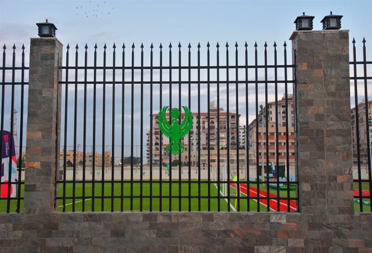 ملعب السيد متولي الخاص بـ المصري البورسعيدي اليوم بعد انتهاء عملية تطويره