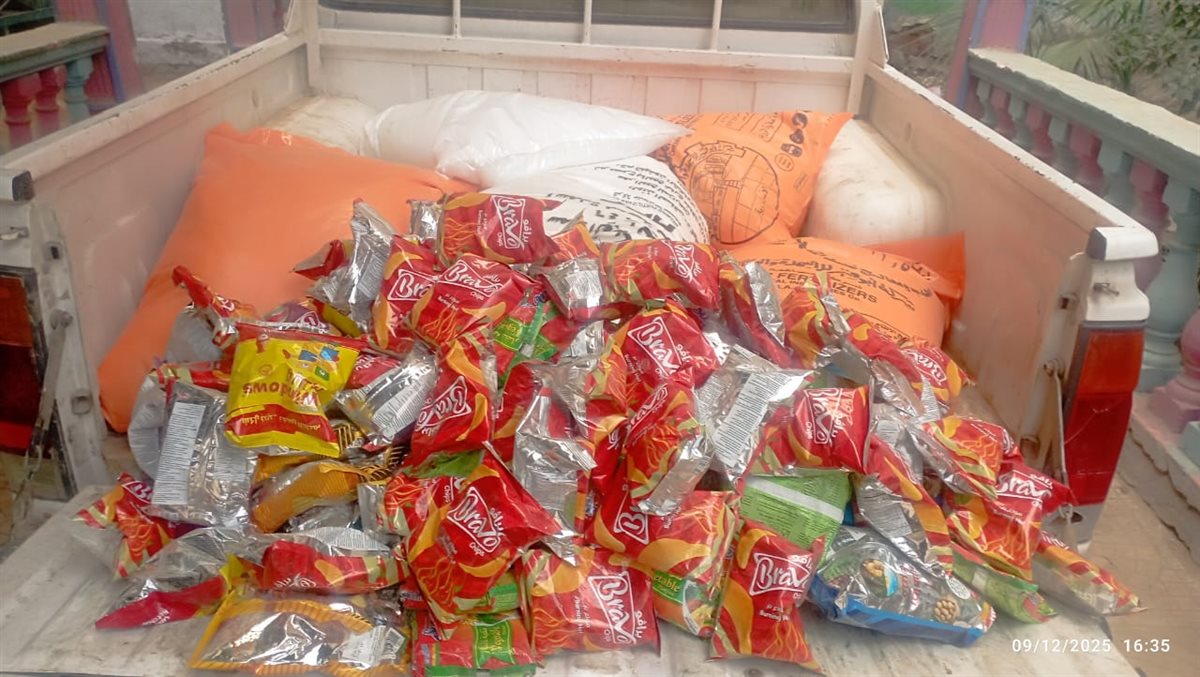 ضبط سلع وعجينة حواوشي فاسدة في حملة تموينية بالفيوم