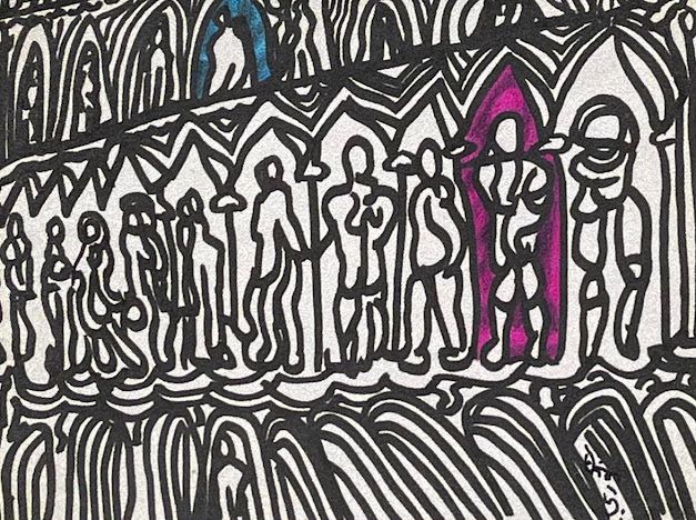 اللوحات المشاركة في المعرض