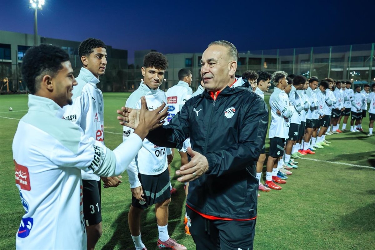 حسام حسن وإبراهيم حسن يزوران معسكر  منتخب مصر مواليد 2007