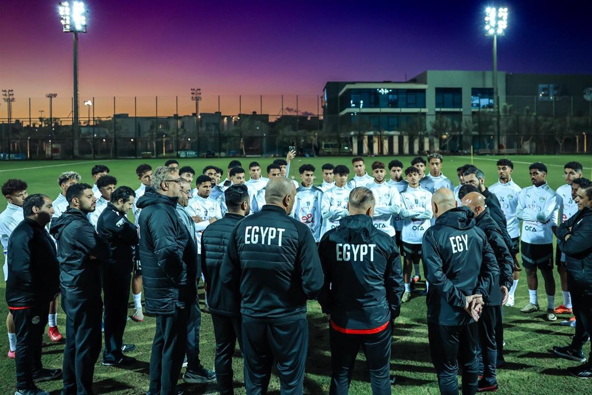 حسام حسن وإبراهيم حسن يزوران معسكر  منتخب مصر مواليد 2007