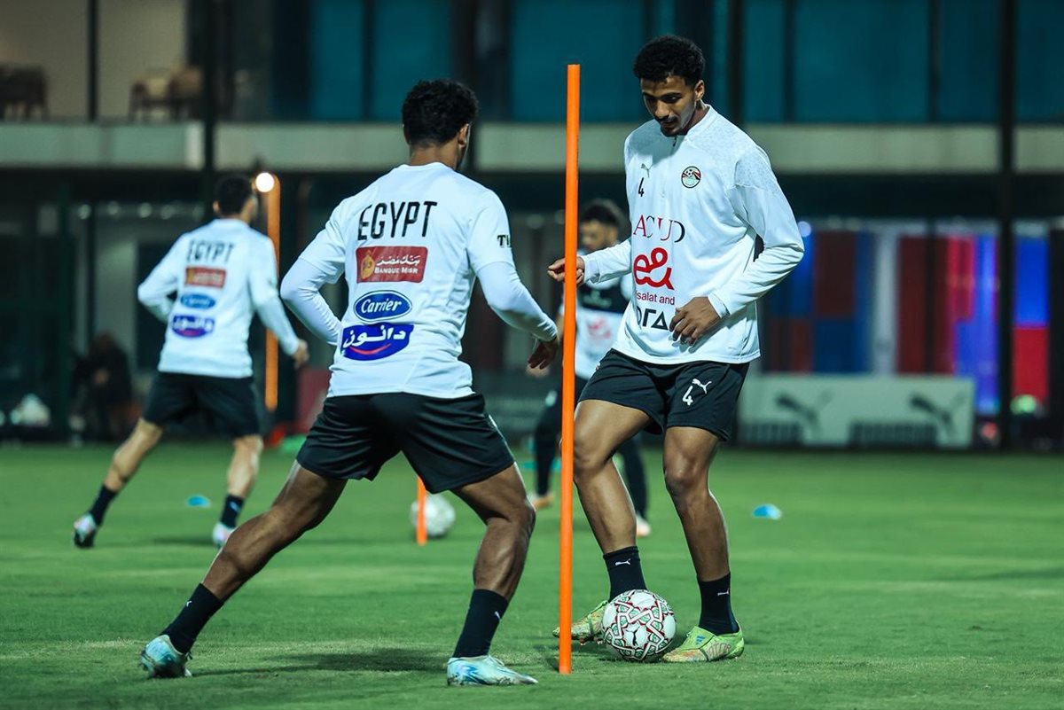 <strong>مران منتخب مصر </strong>