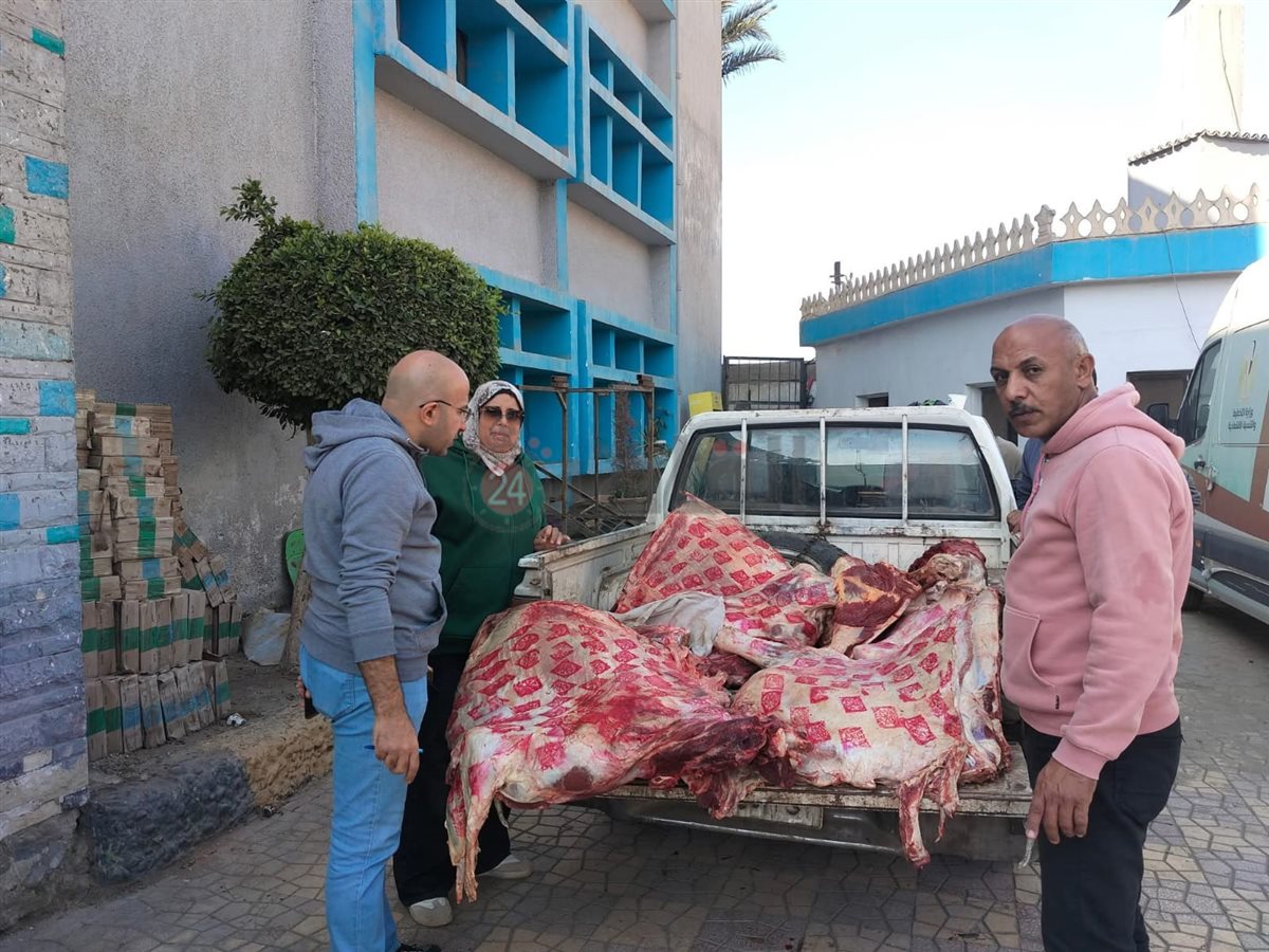 مصابة بالحمى.. ضبط 500 كجم لحوم بلدية مختومة بأختام مزورة بالمنوفية