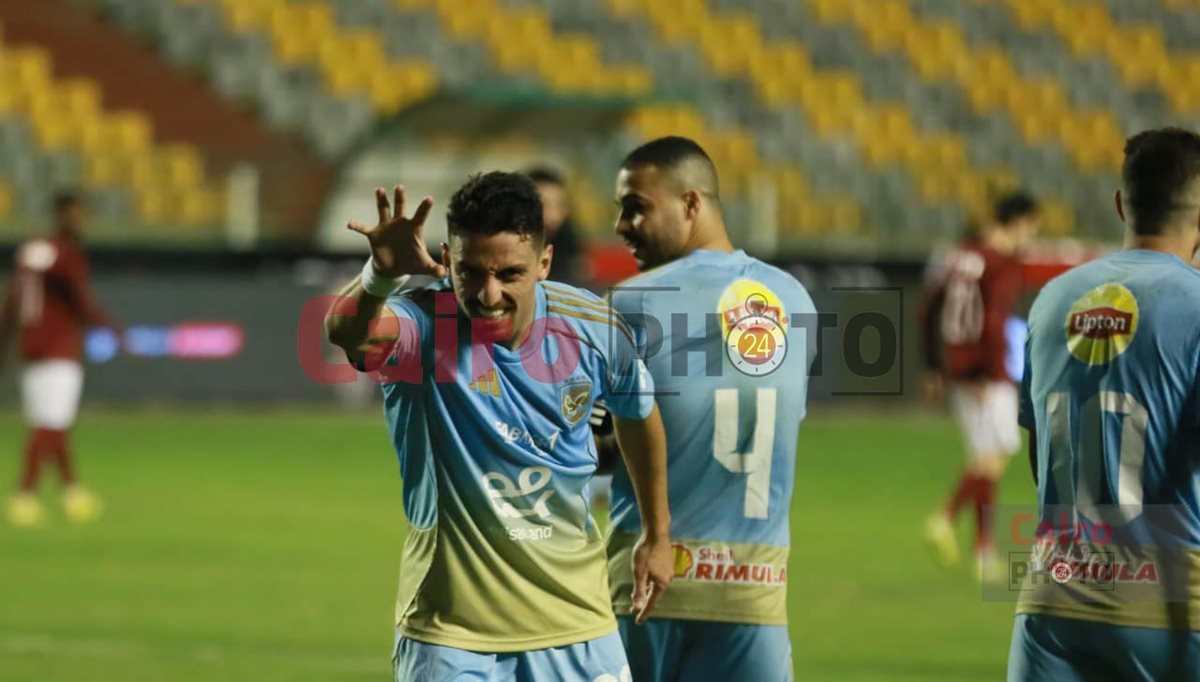 <strong>&nbsp;المارد الأحمر يحسم الشوط الأول لصالحة بهدف طاهر محمد</strong>