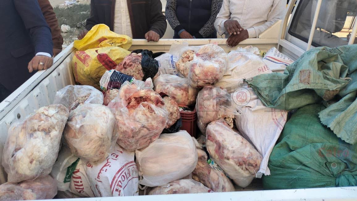 ضبط نصف طن &nbsp;لحوم فاسدة بالأقصر