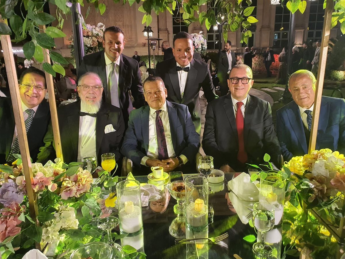 جانب من الحضور في حفل نجلة المحامي منتصر الزيات