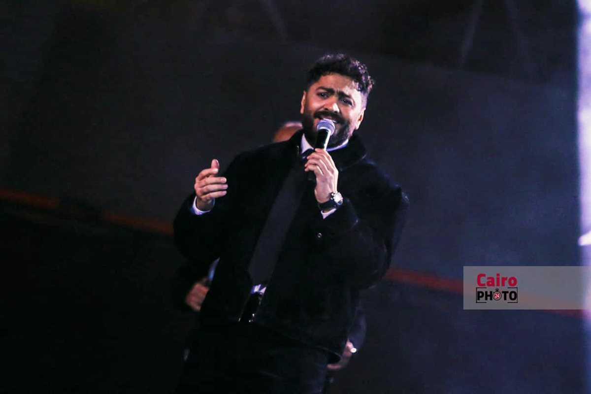 تامر حسني يشعل أجواء حفل راعي مصر بقصر عابدين <br>