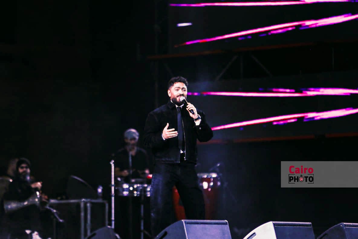 تامر حسني يشعل أجواء حفل راعي مصر بقصر عابدين <br>