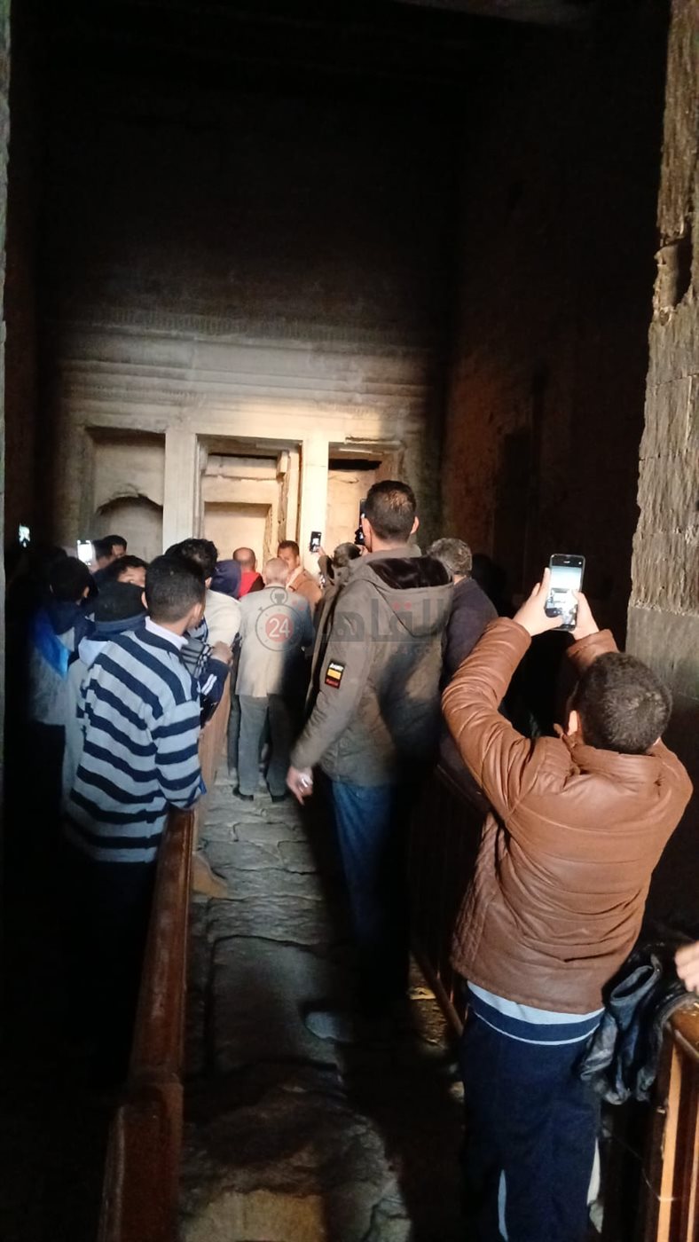 الغيوم تحجب تعامد الشمس على قدس الأقداس بقصر قارون بالفيوم للمرة الأولى منذ اكتشاف الظاهرة