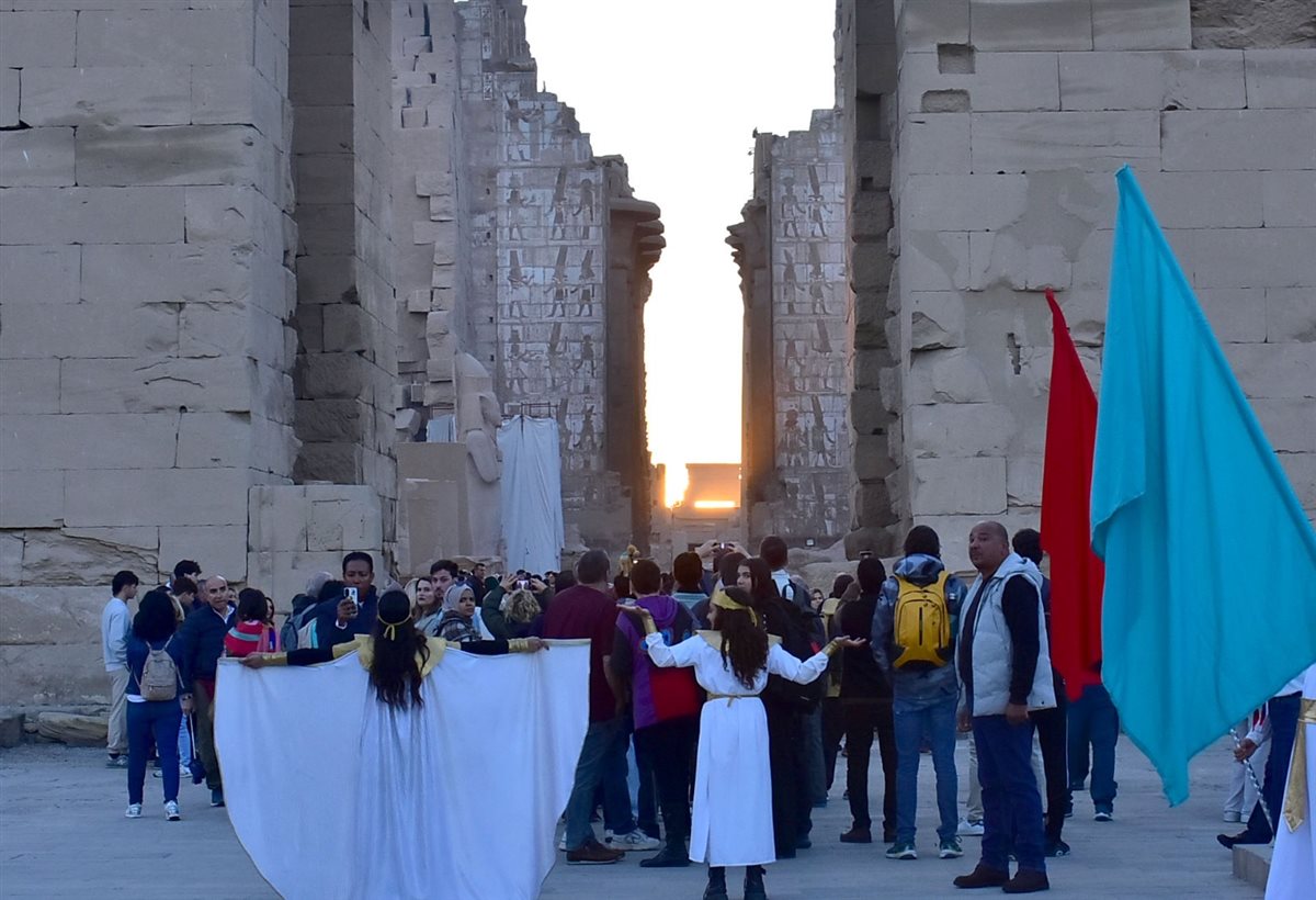 تعامد الشمس على قدس الأقداس بمعابد الكرنك