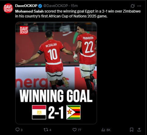 <strong>محمد صلاح يتصدر عناوين الصحافة العالمية عقب هدفه القاتل بمباراة مصر وزيمبابوي</strong>
