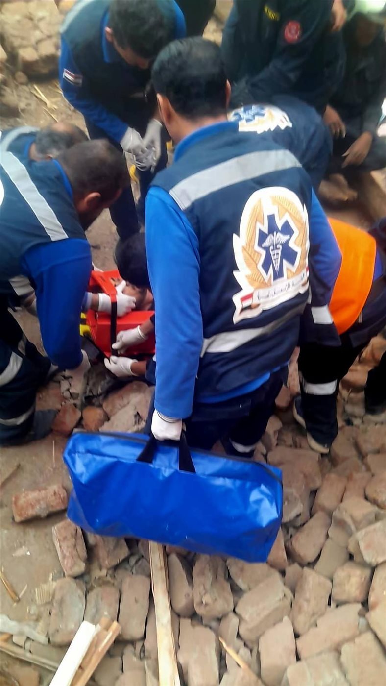 جهود رجال الإسعاف&nbsp;