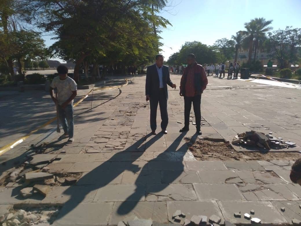 تطوير ساحة معابد الكرنك