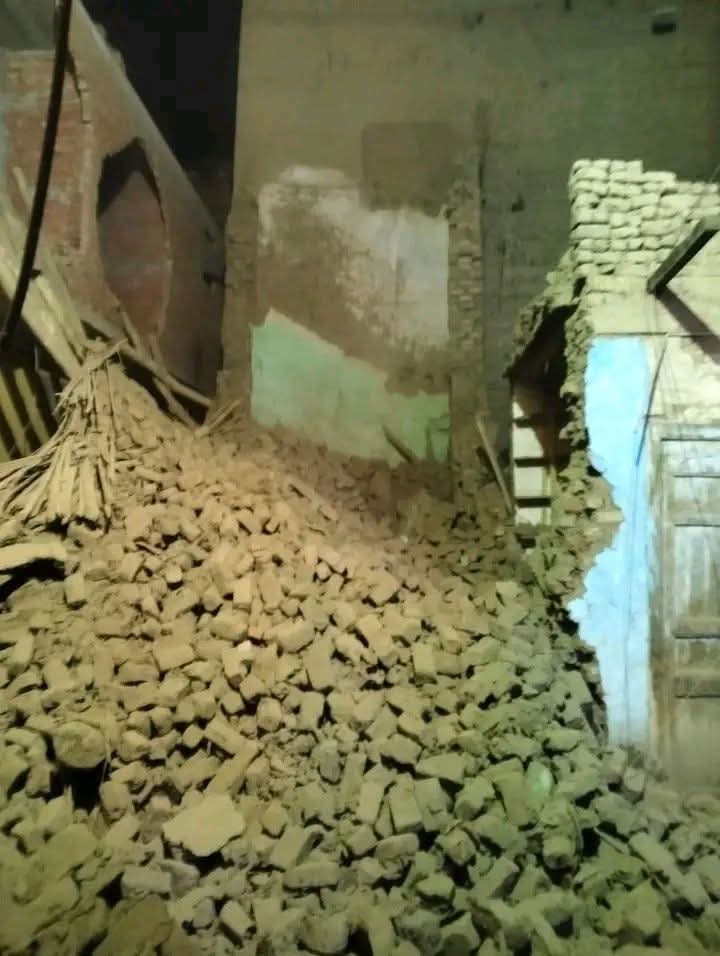 إنهيار المنازل في إسنا&nbsp;