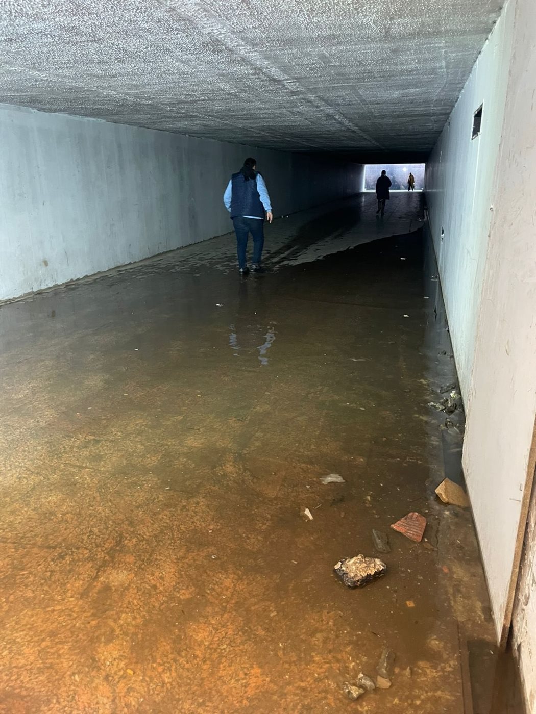 <strong>جانب من المشهد بنفق وادي النيل</strong>