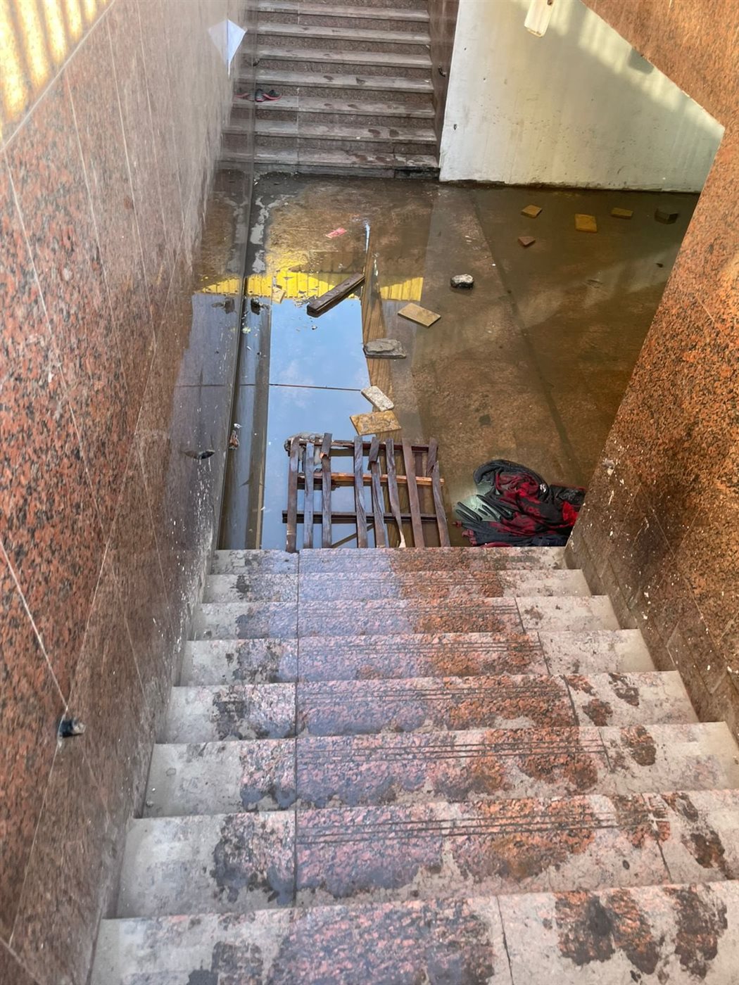 <strong>جانب من المشهد بنفق وادي النيل</strong>