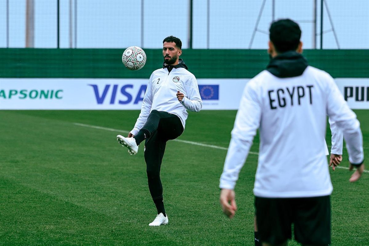 مران منتخب مصر اليوم استعدادا لمباراة أنجولا في أمم إفريقيا