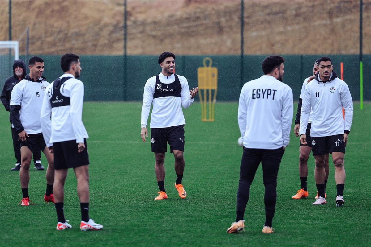 مران منتخب مصر اليوم استعدادا لمباراة أنجولا في أمم إفريقيا