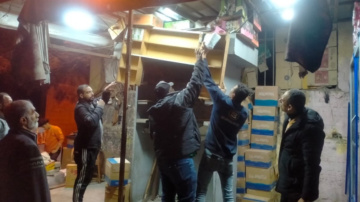 &nbsp;حملة إزالة الأكشاك غير المرخصة