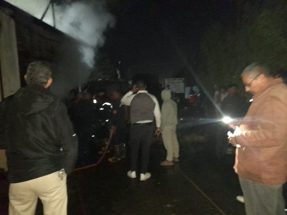 حريق بشونة إصلاح السيارات النقل بالباجور في المنوفية