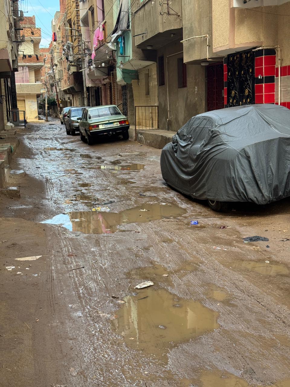 سقوط أمطار علي مدن كفر الشيخ&nbsp;