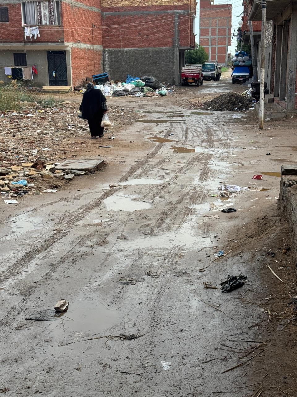 سقوط أمطار علي مدن كفر الشيخ&nbsp;