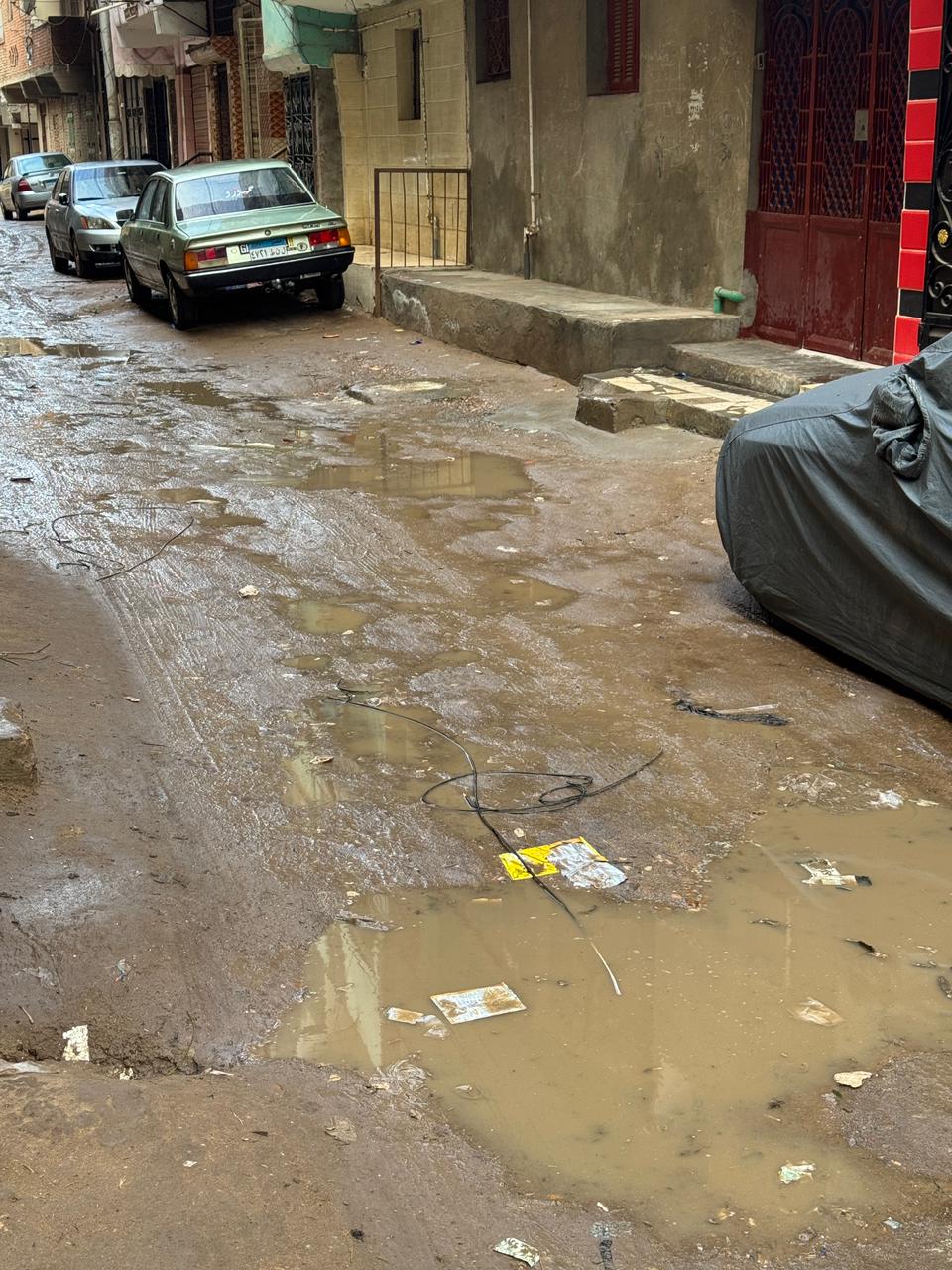 سقوط أمطار علي مدن كفر الشيخ&nbsp;