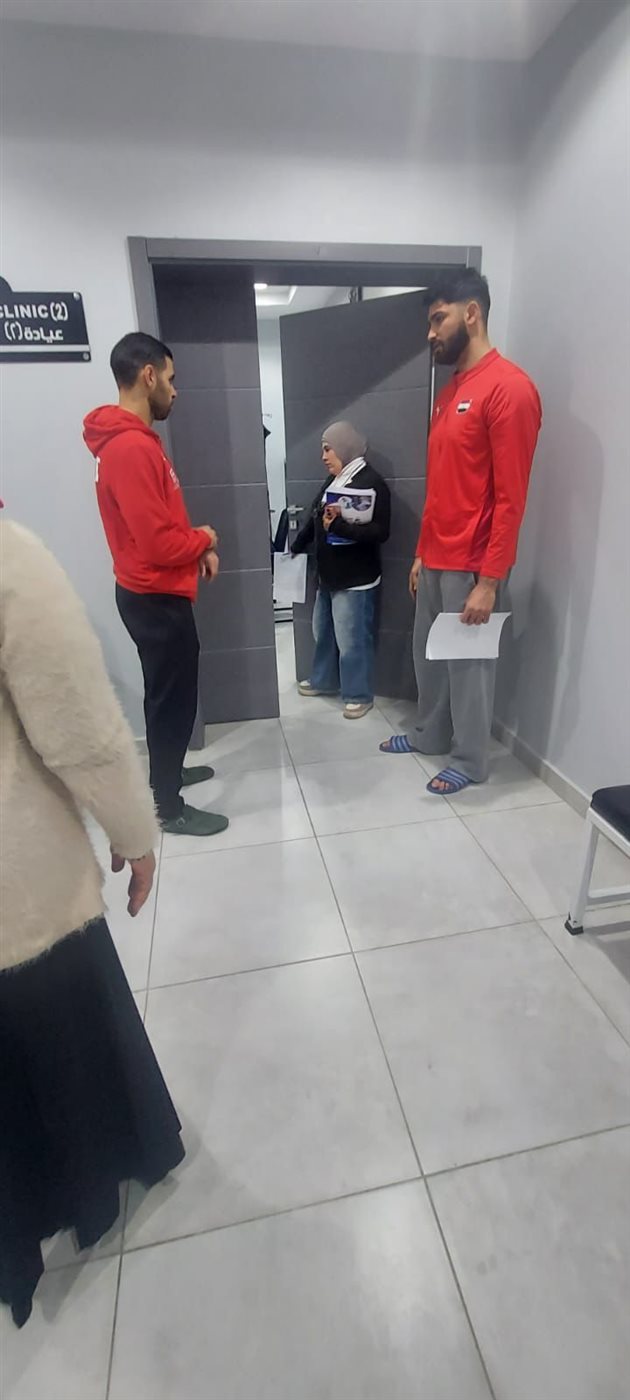 الكشف الطبي للاعبي منتخب اليد (8)