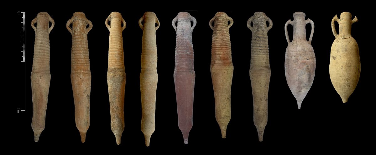 القطع الأثرية المكتشفة