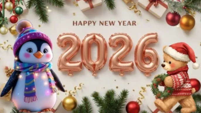 تهنئة بالعام الجديد 2026 صور