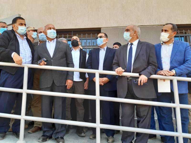 الوزير والمحافظ بالمحطه السكه 66